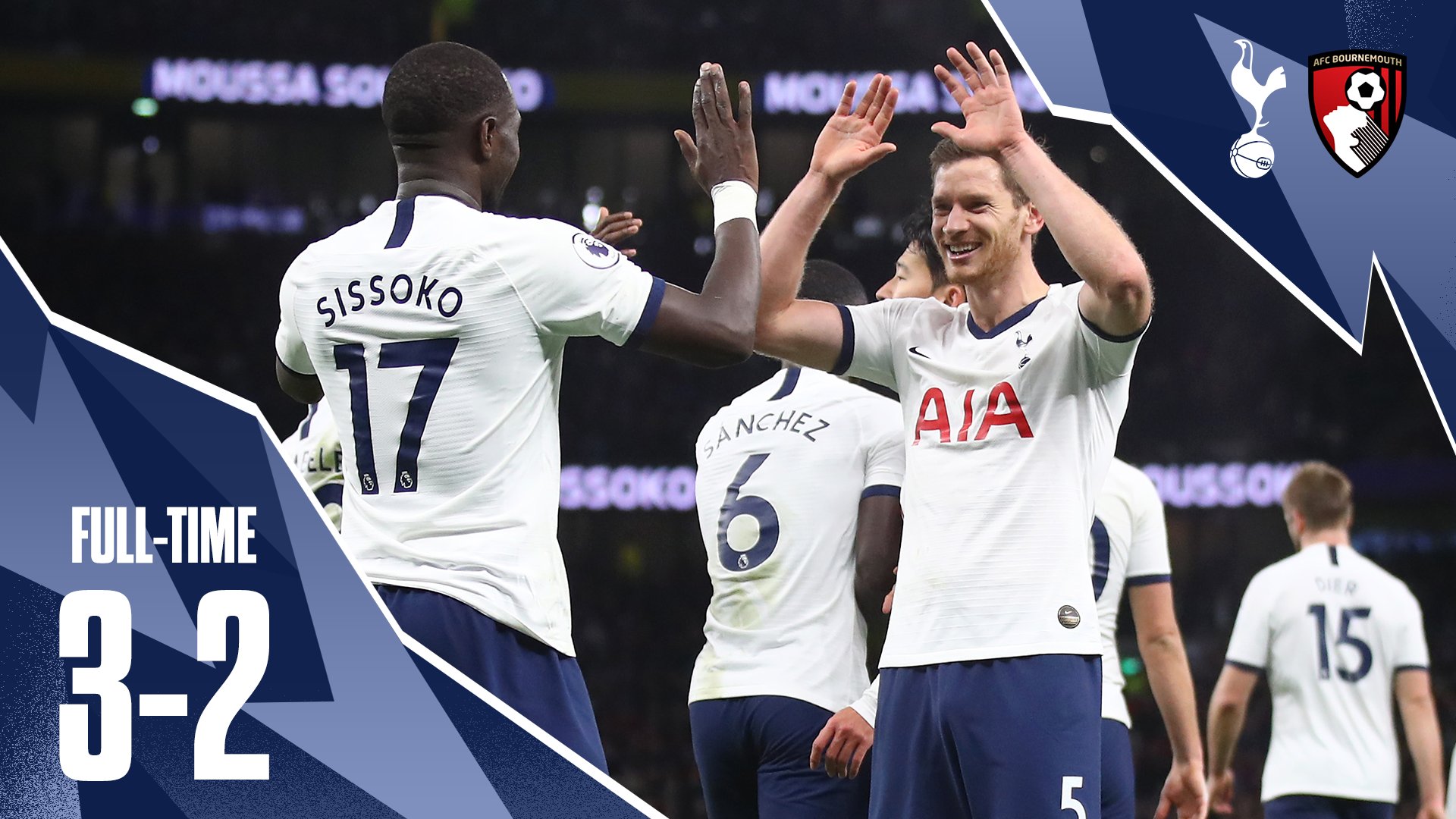 Tottenham Hotspur Menang di Laga Hujan 5 Gol