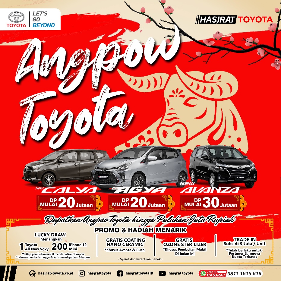 Dapatkan Toyota Impian DP 20 Jutaan, Raih Hadiah Lucky Draw 1 Unit All New Voxy, 200 Iphone 12 Mini