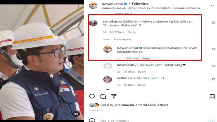Tulisan di Helm Proyek Ridwan Kamil Curi Perhatian Warganet, Ternyata Ini Artinya