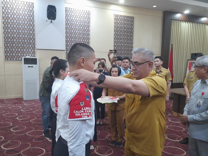 Steve Kepel Beri Semangat ke 33 Anggota Paskibraka Sulawesi Utara