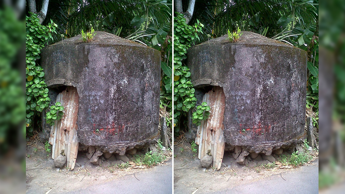 Dibangun Belanda, Dipakai Jepang hingga Permesta, Kini Veldbox di Airmadidi Jadi Tempat Sampah