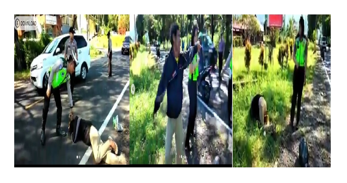 VIDEO VIRAL Tak Terima Ditilang Sat Lantas Polres Minsel, Pria Ini Menangis: Tolong Kasiang Tuhan!