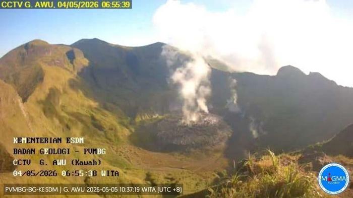 Aktivitas Kegempaan Gunung Awu Sangihe Meningkat, Masyarakat Diimbau Waspada