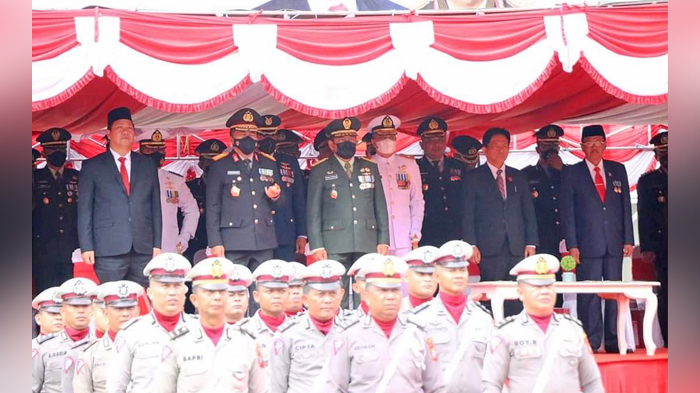 Wagub Sulawesi Utara Steven Kandouw Peringati Hari Bhayangkara ke-76 di Markas Polda Sulut