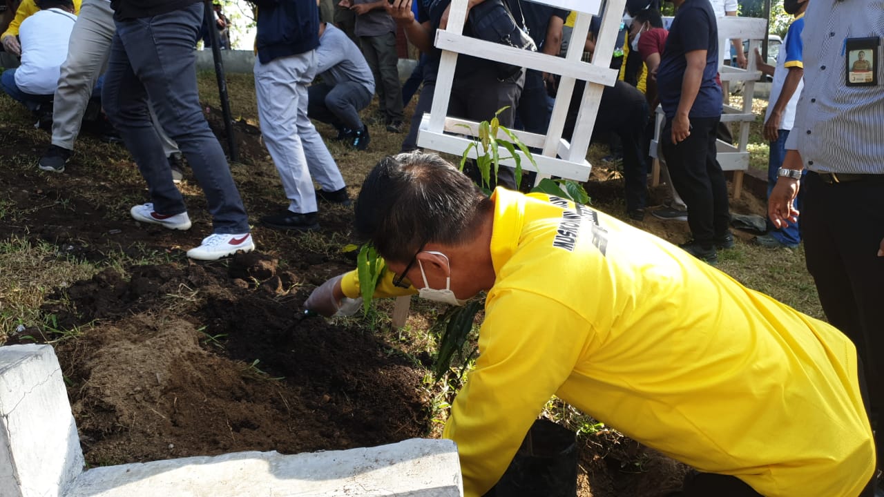 Wawali Bitung Hengky Honandar, Tanam Bibit Pohon Glodokan di Muskomwil VI ke IX Apeksi