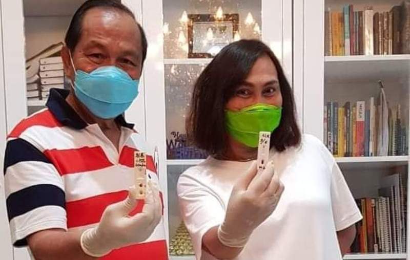 Lomban dan Istri Bersyukur Hasil Rapid Test Non-Reaktif