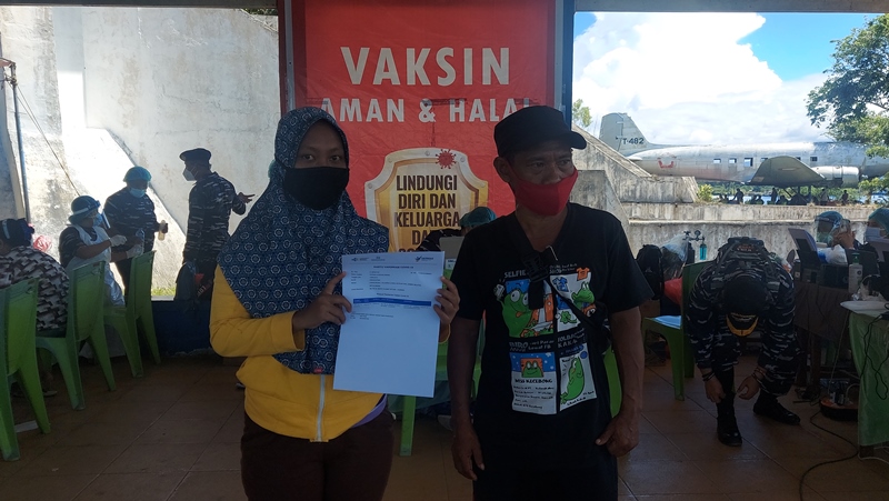 Kisah Rani, Tunawicara yang Ikut Vaksinasi Covid 19 di Monumen Trikora Bitung