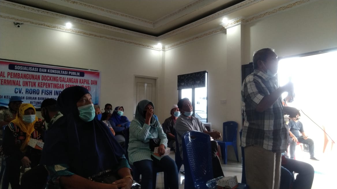 Warga Soroti Pengerjaan Docking dan Tuks di Girian Bawah Bitung