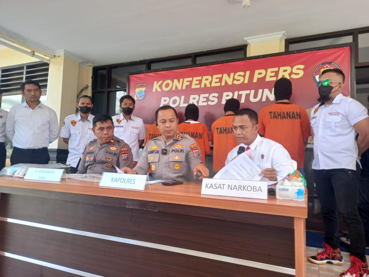 3 Kasus Peredaran Sabu yang Diungkap Polres Bitung Ternyata Jaringan Manado-Palu