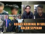 Kriminal Sulut Sepekan: Penikaman di Girian Bitung, Remaja di Minahasa Babak Belur Dianiaya