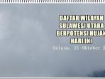 Daftar Wilayah di Sulawesi Utara Berpotensi Hujan Hari Ini, Selasa 21 Oktober 2025
