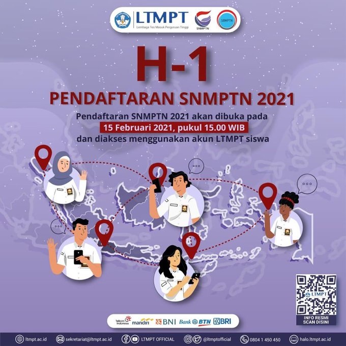 Dimulai Besok, Berikut Cara & Tahapan Pendaftaran SNMPTN 2021, Langsung Login di portal.ltmpt.ac.id