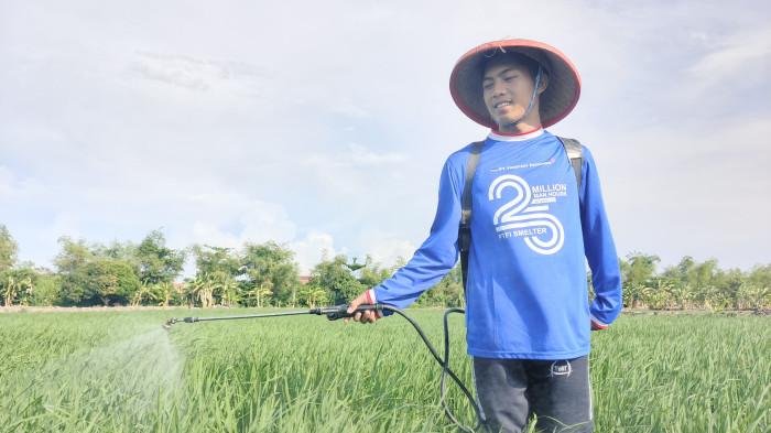 PETANI GEN Z: Wajid Akbar Musyafa Petani Gen Z asal Kediren Kalitengah Lamongan, Menjadi Sosok Membanggakan Orangtua dan Pahlawan Ketahanan Pangan