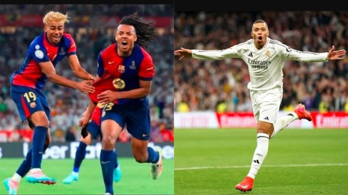 Jadwal dan Prediksi Susunan Pemain Real Madrid vs Barcelona Liga Spanyol, Mbappe vs Yamal Main