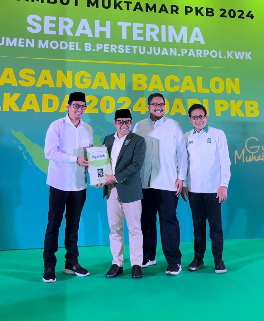 Gus Ibin-Aushaf Fajr Kantongi Rekomendasi B1-KWK dari PKB untuk Maju di Pilkada Nganjuk 2024