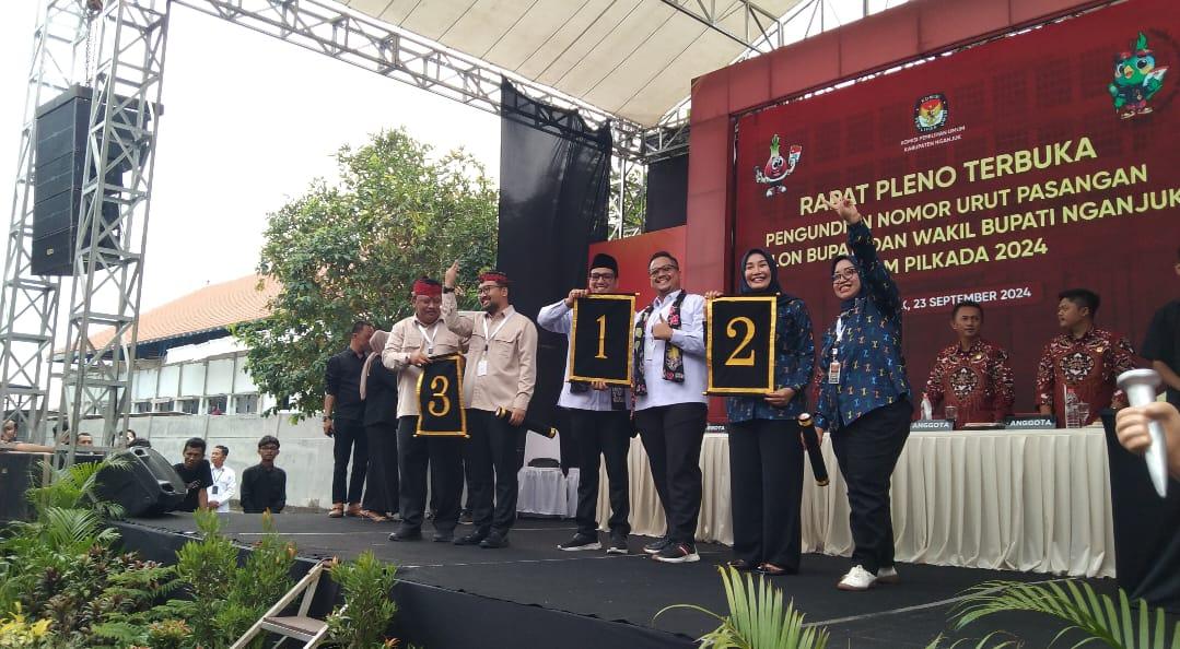 Filosofi Nomor Urut Cabup-Cawabup di Pilkada Nganjuk 2024, Muhibbin, Ita dan Marhaen Beri Penjelasan