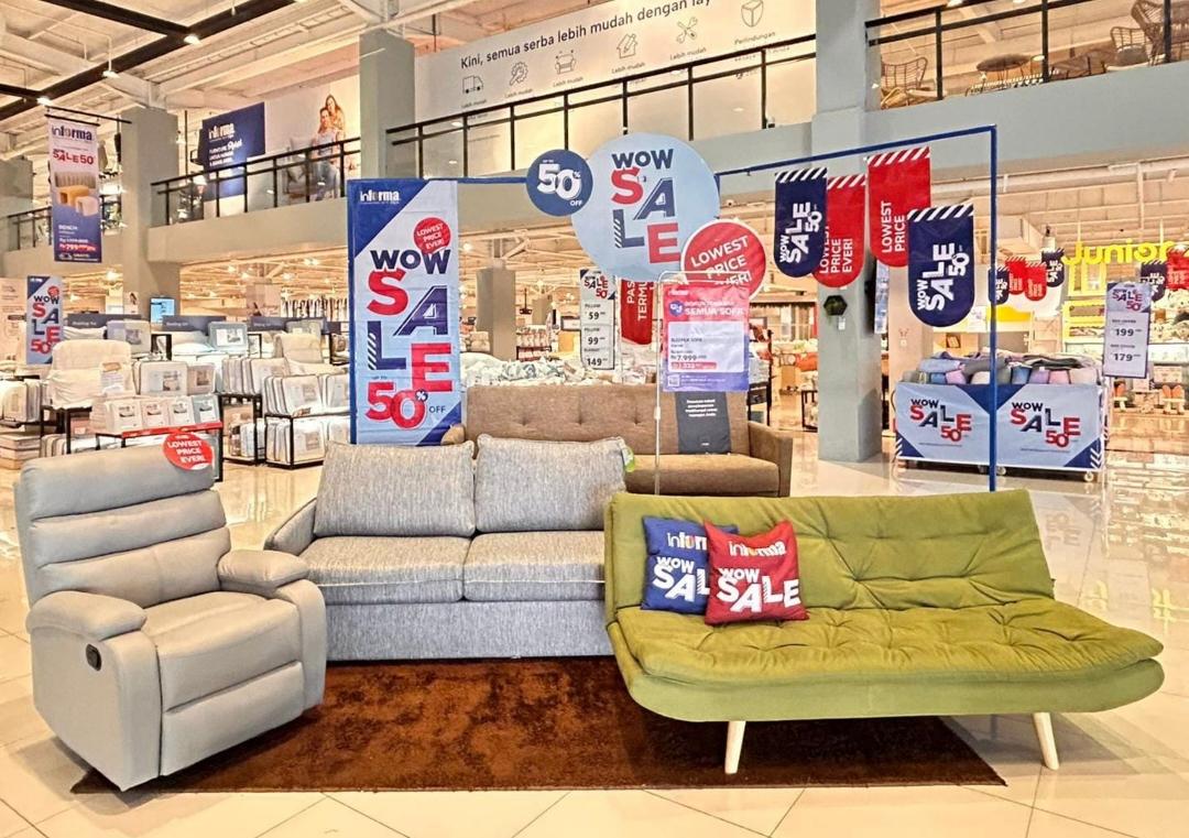 INFORMA Gresik Hadirkan Diskon Terbesar Hingga 50 Persen untuk Semua Sofa & Lemari Baju di WOW SALE