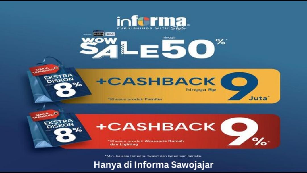 Promo Wow Sale Informa Sawojajar Resmi Diperpanjang, Intip dan Catat Benefitnya!