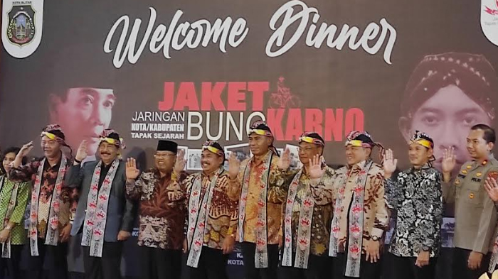 Ketua BPIP dan Delegasi 22 Kota/Kabupaten Ikuti Welcome Dinner Jaket Bung Karno di Kota Blitar