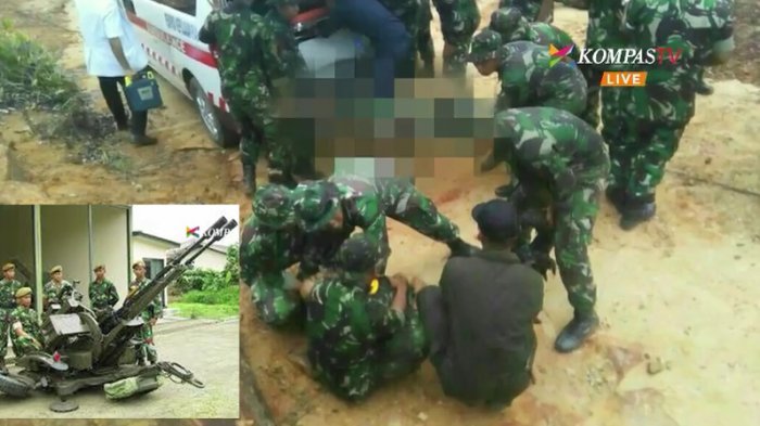 Tembakan Nyasar Berujung Tewasnya Empat Prajurit