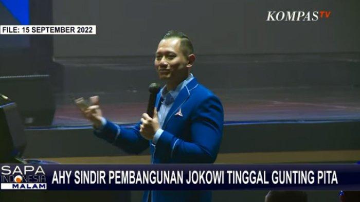 AHY Sindir Presiden Jokowi Soal BLT dan Sebut Proyek yang Dikerjakan Sekadar 'Tinggal Gunting Pita'