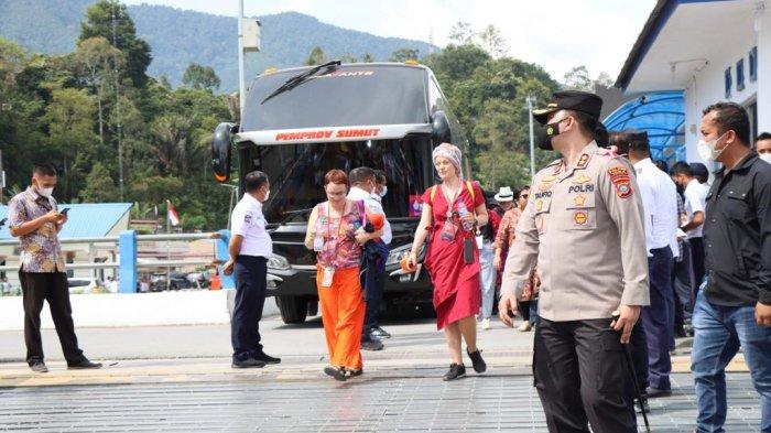 Kapolres Toba Pimpin Pengamanan W20 di Caldera Toba Nomadic Escape