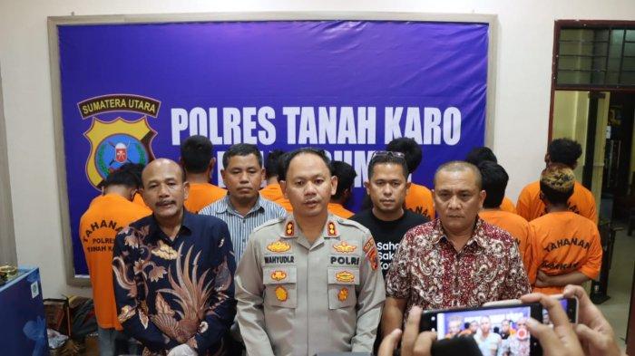 Sepekan, Polres Tanah Karo Tangkap 14 Pelaku Narkoba