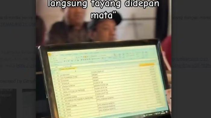 VIRAL Nikahan di Malang Buka Amplop Sumbangan Tamu dan Dicatat Live di Layar Komputer