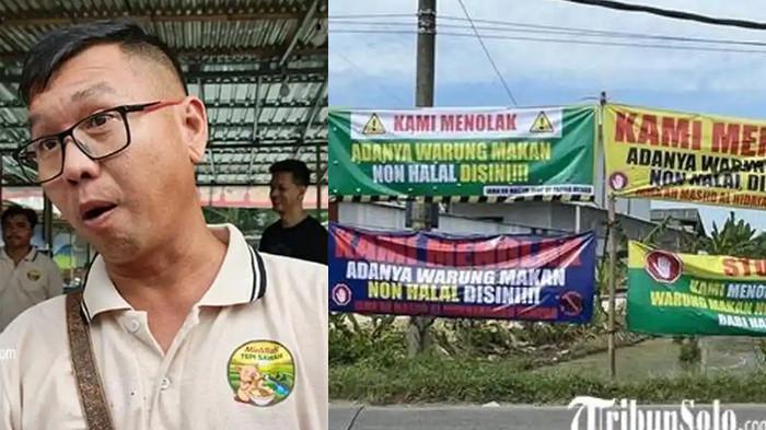 AWAL Mula Warga Tolak Warung Mi Babi di Sukoharjo, Buat Petisi, Tutup Jalan Pakai Gundukan Pasir