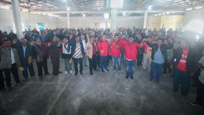 Paguyuban Parna Sambut Hangat Rapidin Simbolon di Kota Daging Kuda Humbahas