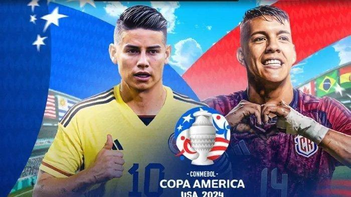 LIVE COPA: Link Live Streaming Kolombia vs Kosta Rika, Akses Siaran Langsung Copa America 2024