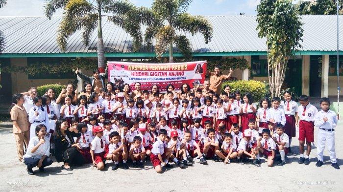 Cegah Penyebaran Rabies, Dinas Ketahanan Pangan dan Pertanian Samosir Sosialisasi di Sekolah
