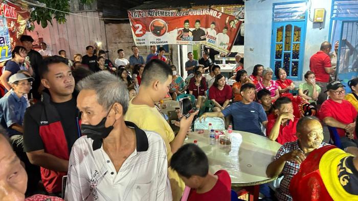 Antusiasme terlihat sejak awal acara hingga puncak pertunjukan barongsai.