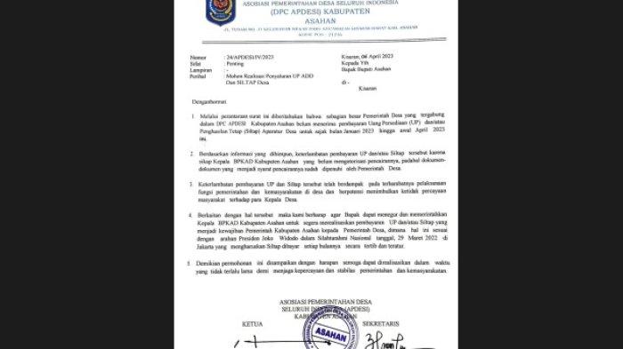 Kasihan, Penghasilan Tetap Perangkat Desa di Asahan Belum Dibayarkan, Ini Kata Ketua Apdesi