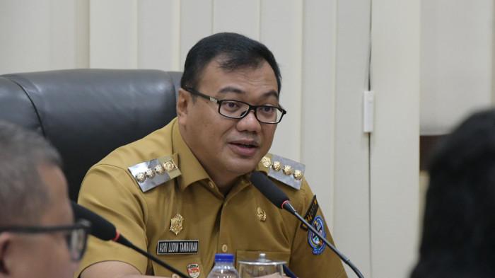 Bupati Deliserdang, dr H Asri Ludin Tambunan saat menerima audiensi Kepala Badan Pusat Statistik (BPS) Deliserdang, Elly Suharyadi SST MSi di Ruang Rapat, Lantai II, Kantor Bupati Deliserdang, Selasa (29/7/2025).