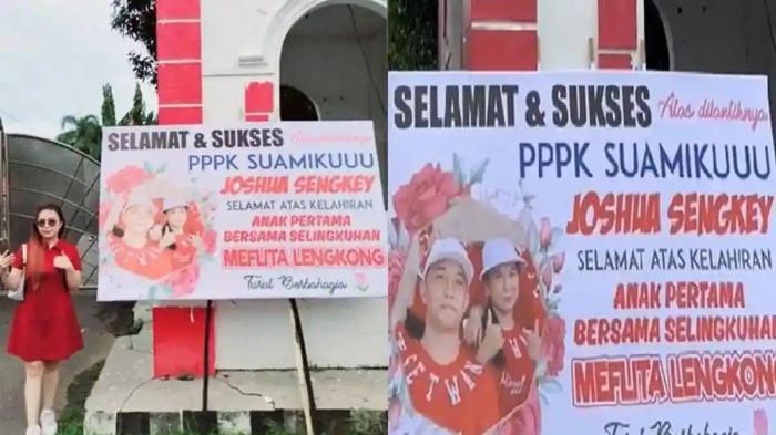 BALIHO VIRAL - Seorang wanita di Kabupaten Minsel Sulawesi Utara (Sulut) dengan nama akun Facebook Putri Monica Laurensia Elias, viral setelah melakukan siaran langsung yang menampilkan sebuah baliho berisi sindiran pedas untuk sang suami.