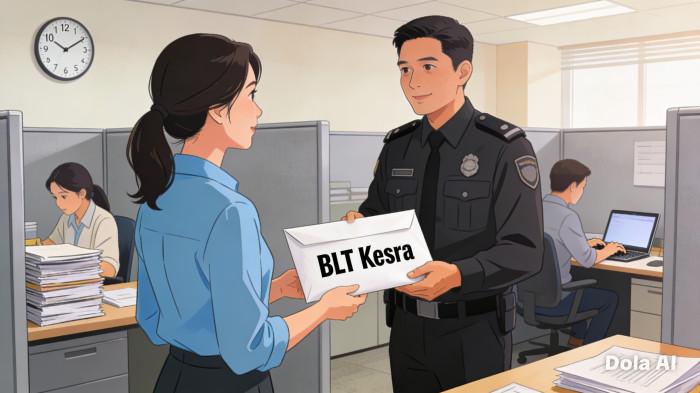 PENERIMA BANTUAN- Ilustrasi wanita penerima Bantuan Langsung Tunai Kesejahteraan Rakyat (BLT Kesra).