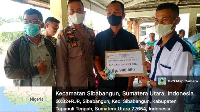 Bhabinkamtibmas Polsek Sibabangun Pantau Penyaluran BLT Untuk Hindari Gangguan