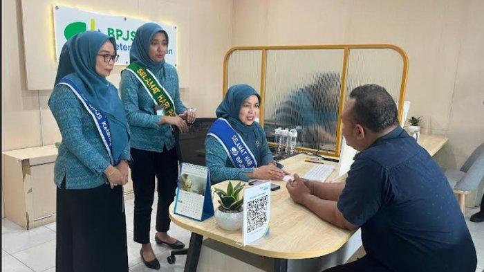 Hari Pelanggan Nasional, BPJS Ketenagakerjaan Cabang Binjai Kenalkan Manfaat Aplikasi JMO
