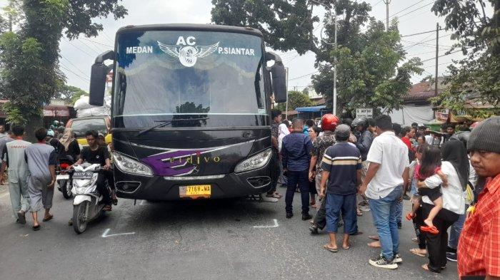 Mengerikan, Siswi SMA Negeri 5 Siantar Terseret Bus AKDP Eldivo, Korban Tewas Penuh Luka