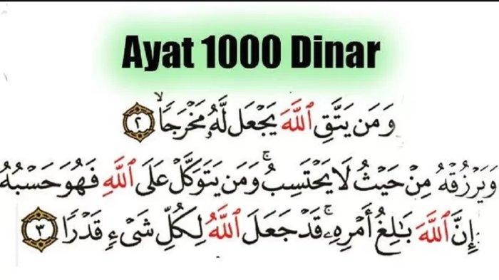 Ayat Seribu Dinar Arab dan Latin, Lengkap Keutamannya Dalam Kehidupan Sehari-hari