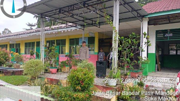 Pelajar SMP Negeri 1, Dapat Wejangan Bahaya Narkoba dari Personel BP Mandoge
