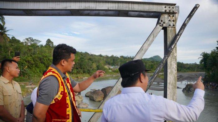 Kegiatan Bobby Nasution di Nias, Tinjau Jembatan Putus: Insya Allah Kita Bangun Tahun Ini