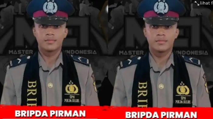 TERSANGKA - Bripda Pirman tersangka penganiayaan juniornya Bripda DP. Polda Sulsel tetapkan Bripda Pirman tersangka