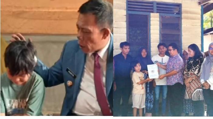 Bupati Tapteng Masinton Pasaribu Beri Bantuan Rumah ke Keluarga Korban Isu Begu Ganjang di Sorkam