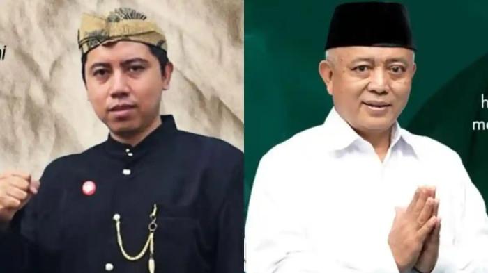 BUPATI MALANG - (Kiri) Ahmad Dzulfikar Nurrahman, Kepala Dinas Lingkungan Hidup (DLH) dan (Kanan) Bupati Malang Sanusi. Bupati Sanusi melantik anaknya sendiri Ahmad Dzulfikar Nurrahman sebagai Kepala Dinas Lingkungan Hidup (DLH) Kabupaten Malang, Senin (13/4/2026) di Pendopo Agung.