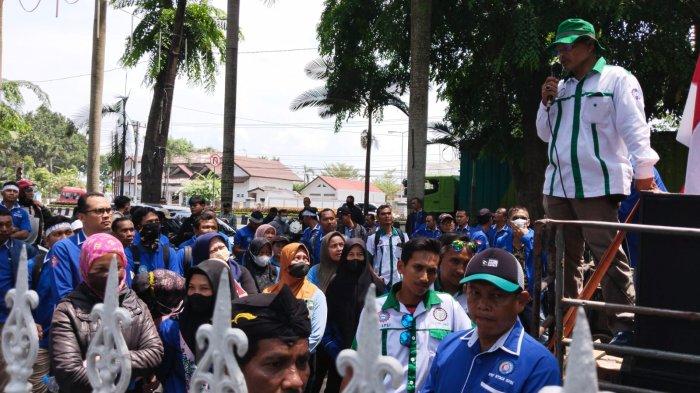 Buruh Deli Serdang Aksi Peringati May Day Lebih Awal, Tapi Kurang Kompak