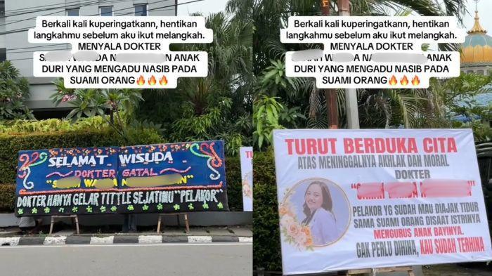NASIB Dokter SWN Usai Dikirim Papan Bunga Hujatan Pelakor di Hari Wisuda, Isi Chat Ikut Dibongkar