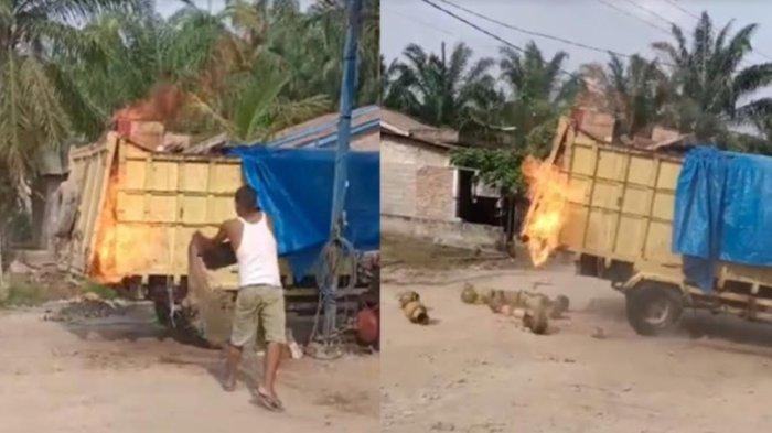 Aksi Nekat Sopir Kemudikan Truk yang Boyong Gas LPG yang Terbakar, Ternyata Ini Alasannya