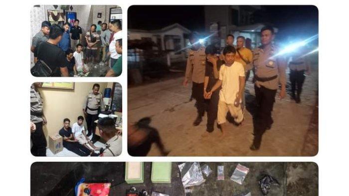 2 Pria Terjaring Pada Operasi Penggerebekan Lapak Narkoba Oleh Polsek Kampung Rakyat